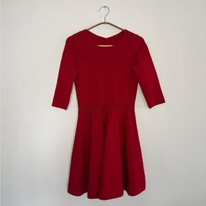 100% Wool Red Knit Dress